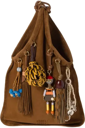 Miu Miu Trick Tote Bag aus Wildleder