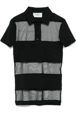 COPERNI Semi-transparentes Poloshirt mit Streifen
