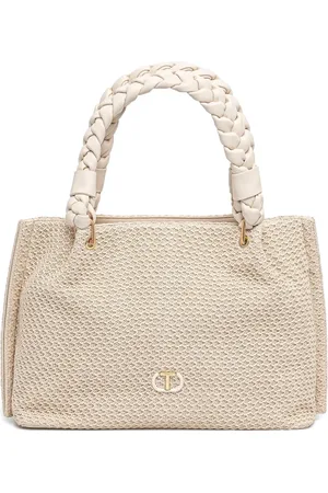 Twin-Set Handtasche mit Logo-Schild