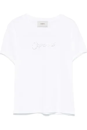COPERNI T-Shirt mit kristallverziertem Logo