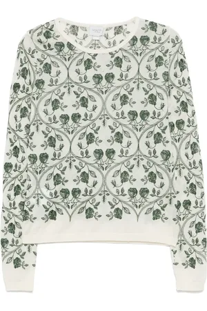 Giambattista Valli Oberteil mit Blumenstickerei