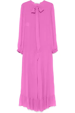 Serafini Semi-transparentes Maxikleid