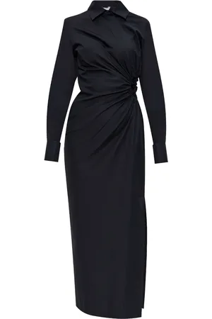 Max Mara Midikleid mit drapierten Akzenten