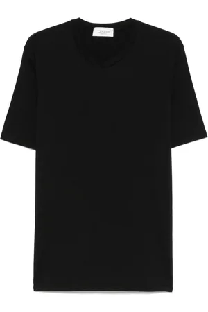 LANEUS T-Shirt mit rundem Ausschnitt