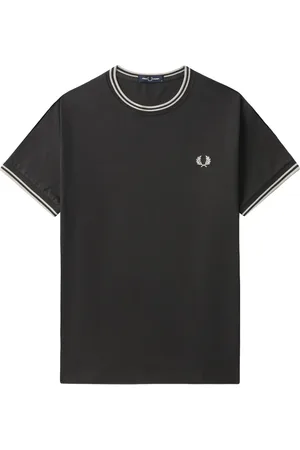 Fred Perry T-Shirt mit gestreiften Abschlüssen