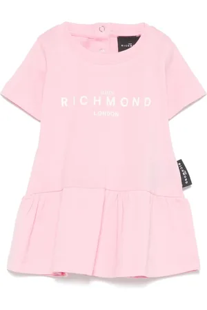 John Richmond Kleid mit Logo-Print