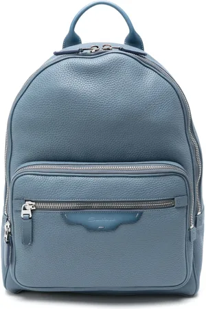 santoni Rucksack aus strukturiertem Leder