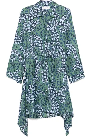 Lanvin Midikleid mit Blumen-Print