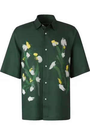 OFFICINE GENERALE Hemd mit abstraktem Print
