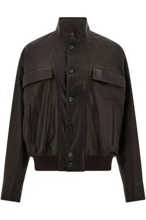 Salvatore Ferragamo Klassische Lederjacke
