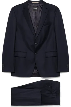 HUGO BOSS Anzug mit Hahnentrittmuster