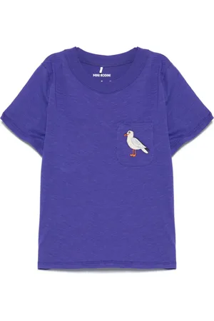 Mini Rodini T-Shirt mit Möwen-Tasche
