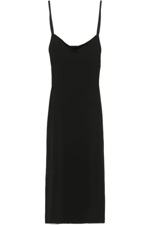 Serafini Geripptes Midikleid
