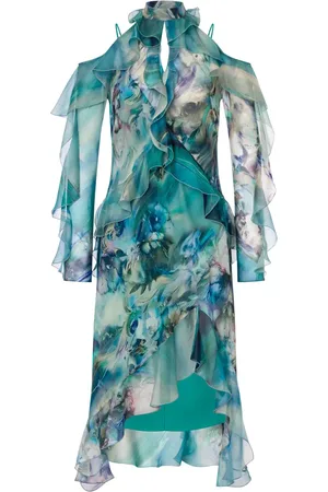 Alberta Ferretti Kleid mit Blumen-Print