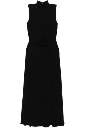 ROTATE Maxikleid mit Blumenapplikation