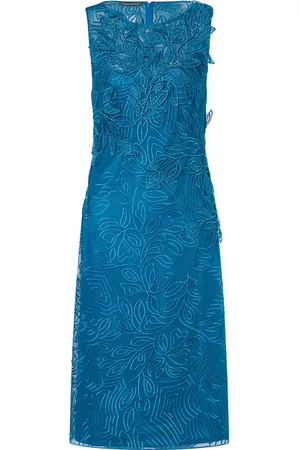 Alberta Ferretti Midikleid mit Lochstickerei