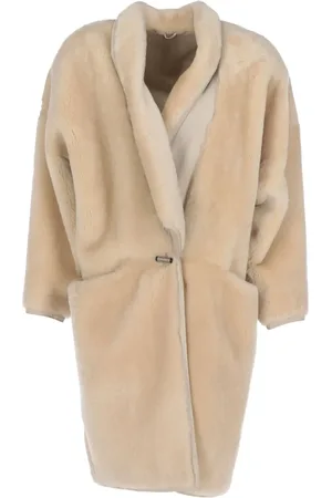 VERSACE 1980s Mantel aus Shearling
