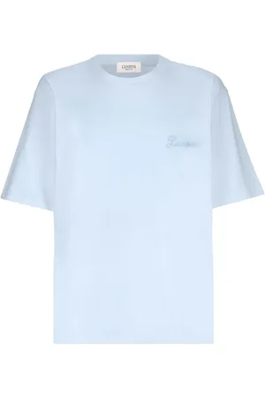 LANEUS T-Shirt mit Logo-Stickerei