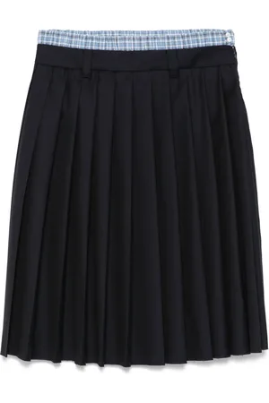 Miu Miu Batavia Midirock mit Falten