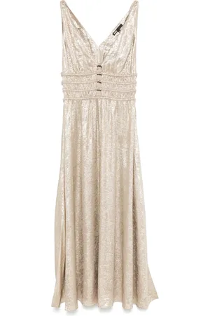 Maje Minikleid mit gesmokter Taille