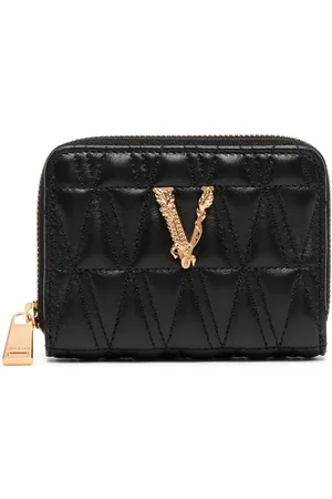 VERSACE Leather zip around wallet