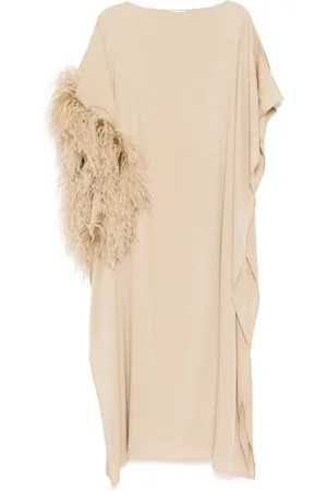 Salvatore Ferragamo Kleid mit Faux Fur