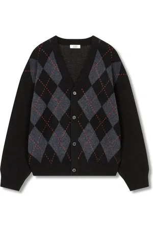 Studio Tomboy Cardigan mit Argyle-Muster