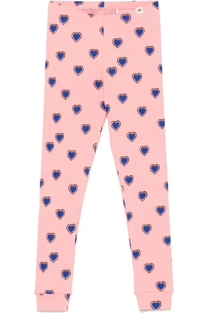 Mini Rodini Leggings mit betonten Herzen