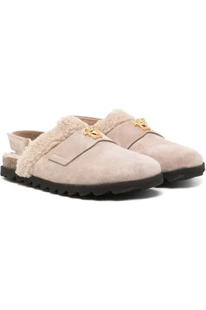 VERSACE Slipper aus Wildleder