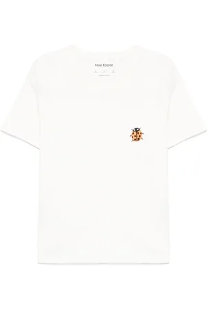 Mini Rodini T-Shirt mit Marienkäfer-Stickerei
