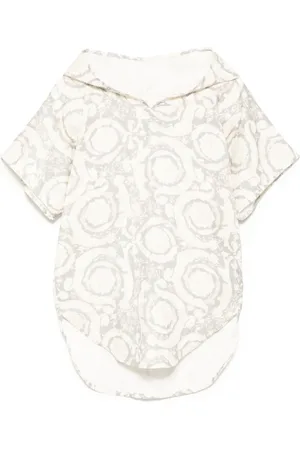 VERSACE Kaftan mit Blumen-Print