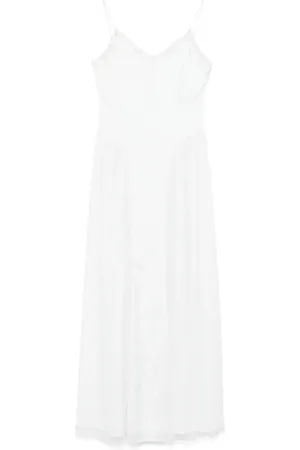 ROTATE Maxikleid aus Satin-Spitze