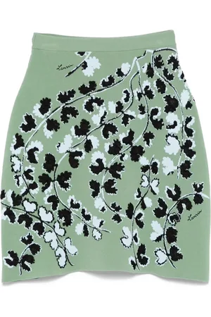 Lanvin Minirock mit Jacquard-Blumenmuster