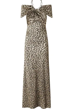 Paco rabanne Kleid mit Leoparden-Print