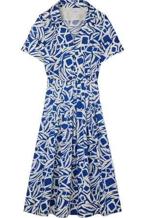ST. JOHN Midikleid mit Cut-Outs