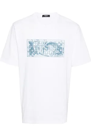 VERSACE T-Shirt mit Logo-Stickerei
