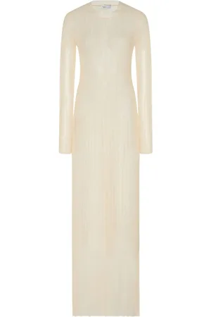 ROSETTA GETTY Semi-transparentes Plisseekleid