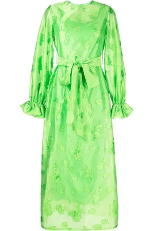 Baruni Maxikleid mit floralen Stickereien
