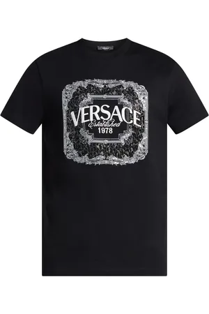 VERSACE T-Shirt mit Logo-Stickerei