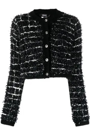 VERSACE Cardigan mit abstraktem Print