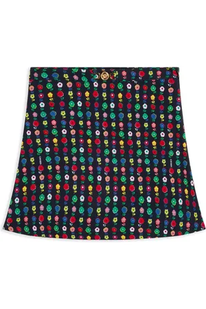 VERSACE Rock mit Blumen-Print