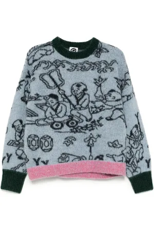 YANYAN KNITS Pullover mit Jacquard