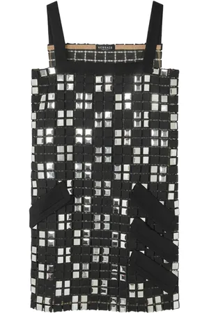 VERSACE Trägerkleid mit Kontrasteinsätzen