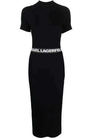 Karl Lagerfeld Kleid mit Logo-Bund