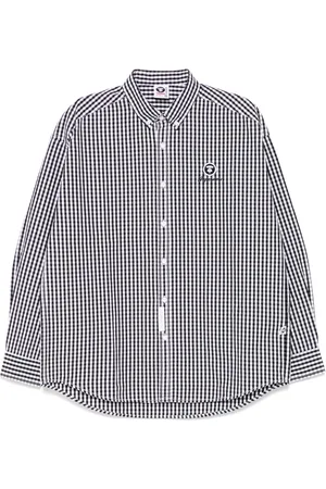 A Bathing Ape Kariertes AAPENOW Hemd mit Moonface-Logo