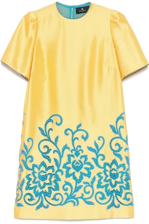 Etro Kleid mit Paisley-Stickerei