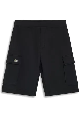 Lacoste Fleece-Shorts mit Kroko-Stickerei