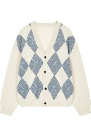 Studio Tomboy Cardigan mit Argyle-Muster