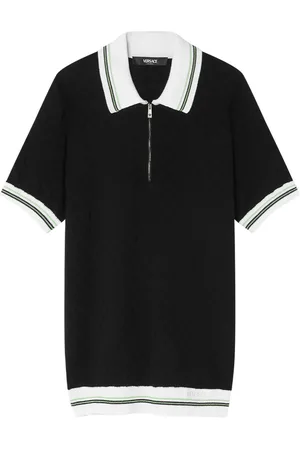 VERSACE Poloshirt mit Reißverschluss