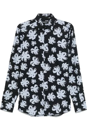 Karl Lagerfeld Hemd mit Blumen-Print